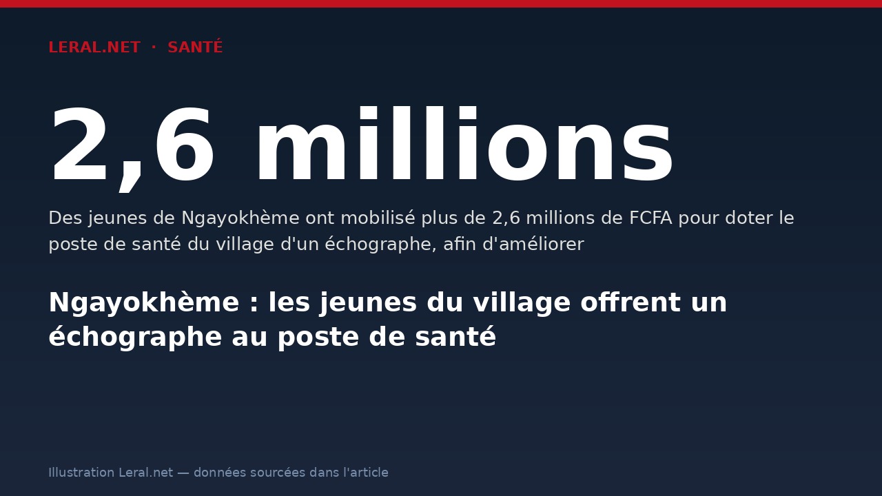 Ngayokhème : les jeunes du village offrent un échographe au poste de santé