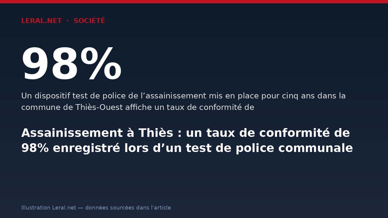 Assainissement à Thiès : un taux de conformité de 98% enregistré lors d’un test de police communale