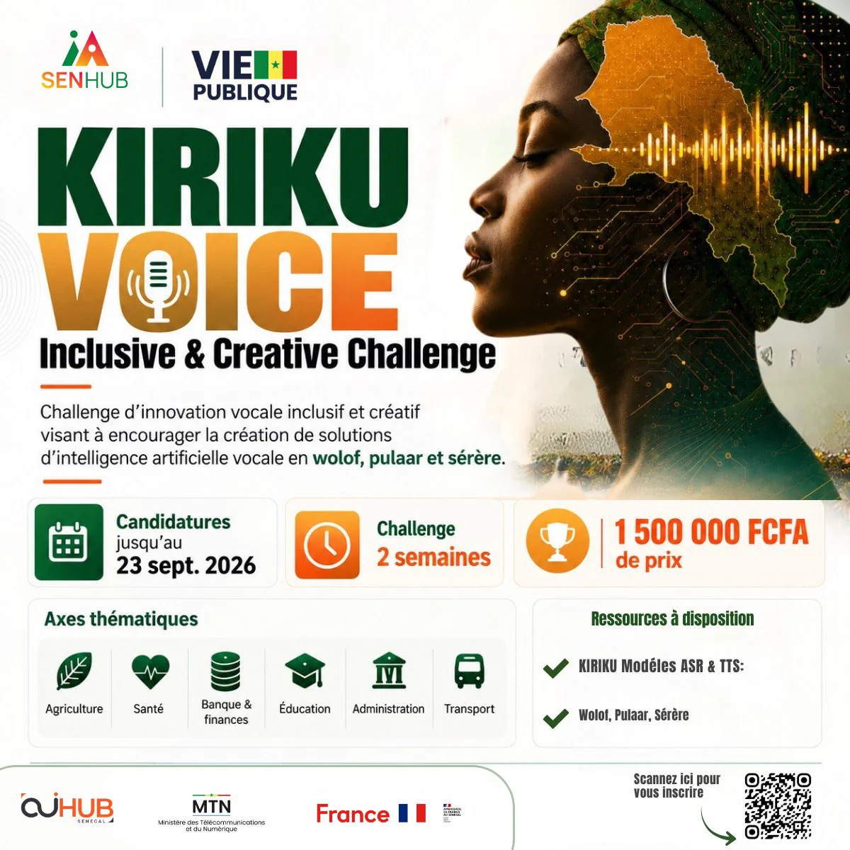Le Kiriku Voice Challenge veut doter l'IA de voix en wolof, pulaar et sérère