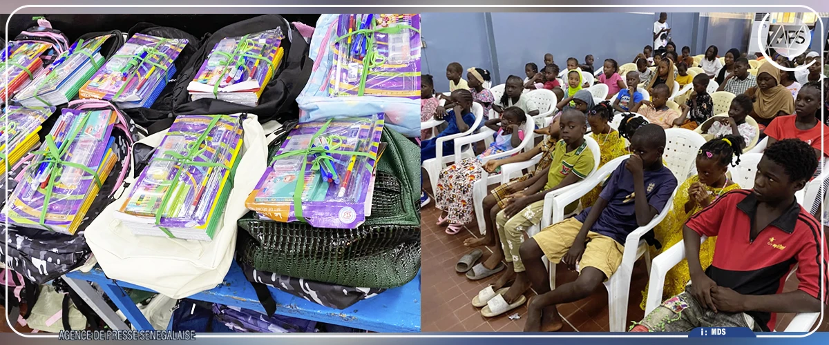 Ziguinchor : l'association La Boussole remet 110 kits scolaires à des élèves démunis