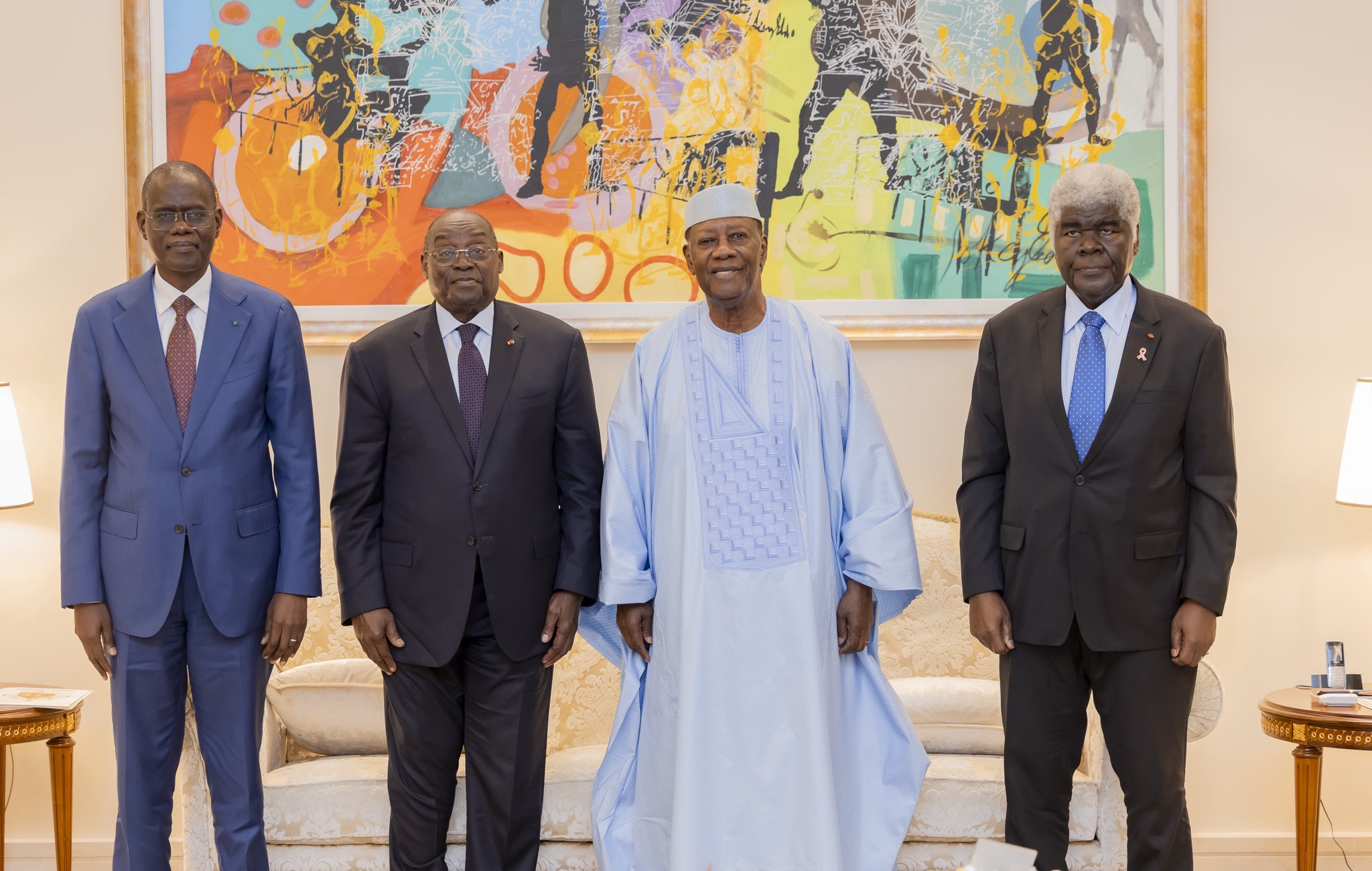 Sénégal–Côte d’Ivoire : Ahmadou Alhaminou Mohamed Lô échange avec Alassane Ouattara sur les priorités de coopération