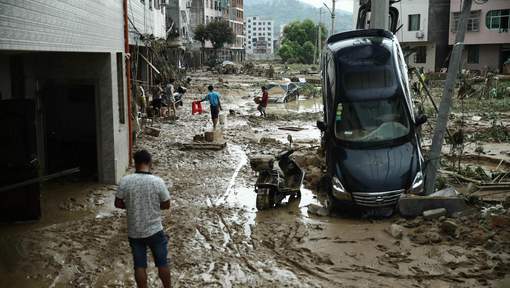 Chine : Plus de 20 morts et treize disparus après le passage d'une tempête tropicale