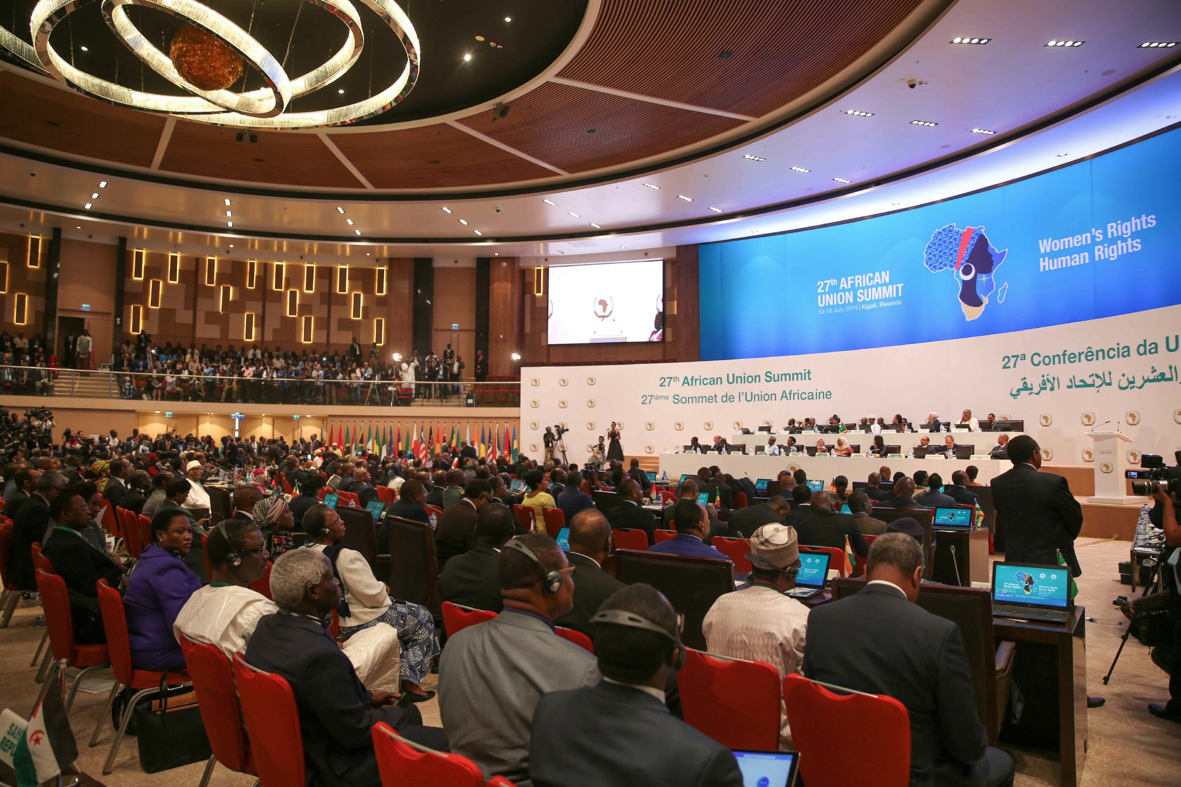 Quelques images du 27e sommet des chefs d'Etat de l'UA à Kigali au Rwanda