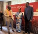 Madrid: Moubarak Lô, Mankeur Ndiaye, ancien Ministres des affaires étrangères et Mme Suzi Carla Barboza ancienne ministre des affaires étrangères de la Guinée Bissau au Sommet Espagne-Afrique