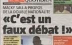 Vidéo - Macky Sall sur la double nationalité : "C'est un faux débat..."