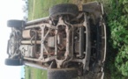Kaolack : une voiture 4×4 se renverse sur la route de Kahone