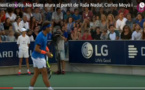Rafael Nadal arrête son match pour permettre à une maman, paniquée, de retrouver sa fille qu'elle a perdu de vue. Émotions garanties !