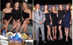 Photos : Sylvester Stallone "Rambo" et ses trois sexy belles filles lors des Golden Globes awards