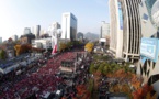 Des dizaines de milliers de Sud-coréens dans les rues de Séoul  pour réclamer la démission de leur présidente