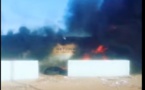 Vidéo-Guet-Ndar, des manifestants incendient un poste de gendarmerie