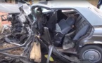 Vidéo : (Âmes sensibles s'abstenir) : le choc frontal entre le véhicule d’un avocat et une Mercedes fait 3 morts sur la route de Ndiassane