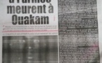 Dernière Une du Populaire,  après quinze années de parution 