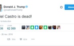 Donald Trump réagit au décès de Fidel Castro par un tweet laconique