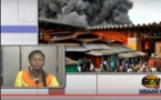 VIDEO : Un incendie s’est déclaré au Marché Zinc de Pikine