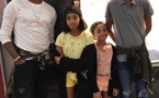 Samuel Etoo et ses enfants