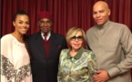  Me Abdoulaye Wade avec son épouse Viviane et sa  fille Syndièly ont rejoint  Karim en Qatar pour célébrer la nouvelle année 2017