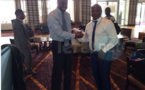 Photos : le légendaire footballeur Abedi Pelé à Accra avec Adama Gaye