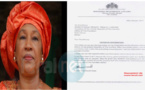 Exclusif: voici la lettre de démission de Neneh Macdouall Gaye, ministre gambienne des Affaires étrangères présentement à Dakar ( Document administratif)