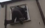 Insolite: un cambrioleur coincé à une fenêtre arrêté