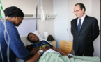 Théo touché par la visite de François Hollande à l'hôpital