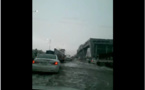 Les fortes pluies dans les différentes provinces du royaume d'Arabie Saoudite.. Ici, dans la capitale Riyadh