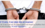 Mis en examen à 13 ans pour attaque à main armée