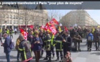 Vidéo-Des pompiers manifestent à Paris « pour plus de moyens »