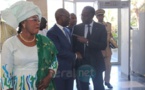 Photo- le PM en toute complicité avec le ministre délégué en charge du Budget, Birima Mangara