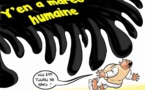 Caricature, la manifestation de Y en a marre avec Marée noire... (La Tribune d'Odia)