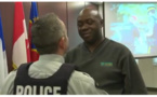 Mamadou, cet Ivoirien qui a été retrouvé presque mort à Lacolle, au Québec, a revu pour la première fois l'agent de la GRC qui lui a sauvé la vie