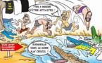 Y en a marre dans la mare signé Odia