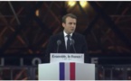 Emmanuel Macron: «La tâche qui nous attend est immense. Elle commencera dès demain [...] Vous avez choisi l’audace.»