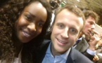 Photos : Penda Sylla, la fille de l'ancien DG de la RTS Matar Sylla avec Emmanuel Macron