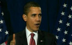 Pour Obama, "2009 va rester une année difficile pour l'économie"