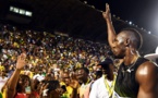 Le sprinteur Usain Bolt fait ses adieux au public de la Jamaïque