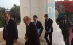 Photos: L’arrivée du ministre français Jean Yves Le Drian et de sa délégation au Palais de la République, peu avant leur audience avec le Président Macky Sall