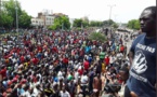 Mali, les images de la marche pacifique de la plateforme "An tê A Banna" samedi, pour dire #TouchePasAMaConstitution #Grin223