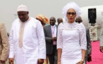 Photo : Le Président Adama Barrow en compagnie de sa première femme à Addis-Abeba pour le 29e Sommet