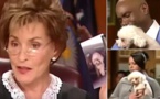 Le couple va au tribunal afin de décider qui gardera le chien. Puis la juge ordonne qu'on pose le chien sur le sol !
