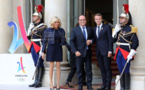 Macron, Hollande et Sarkozy réunis à l'Elysée pour fêter Paris 2024