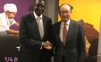 Twitter : Amadou Bâ félicité par Jim Yong Kim, le président de la Banque mondiale pour les performances économiques récentes du Sénégal incluant le plus faible taux de retard de croissance chez l'enfant en Afrique.