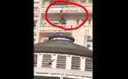  Urgent: L'immeuble Allianz à côté de la 2sTv, prend feu, une femme essaie de sauter...