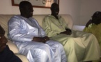 Photos: Oumar Sow en séance de présentation des travaux infrastructures de Porokhane à Serigne Mountakha, Khalife général des Mourides  