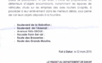 Communiqué du préfet de Dakar : la décongestion des axes routiers desservant le Port de Dakar, se poursuit