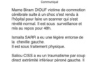Mame Biram, Saliou Ciss et Ismaïla Sarr à l’infirmerie (Communiqué)