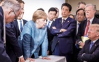 La photo d'Angela Merkel face à Donald Trump au G7 amuse les réseaux sociaux