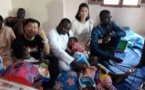 Photos : Modou Lô au chevet des orphelins du centre Keur Serigne Saliou