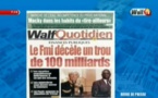 Revue de Presse WalfTv du vendredi 02 novembre 2018 en images