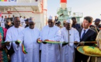 16 Photos : Les images de la réception à Kaolack de deux remorqueurs, dont le Niombato, le Betenty et la drague "le Saloum"