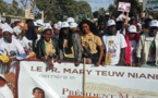 Photos de la forte mobilisation de Mary Teuw Niane à la place Faidherbe (Saint-Louis)